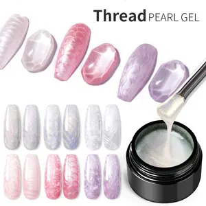 2022 Chủ Đề Shell Nail Gel Polish 7ML Ngọc Trai Shell UV Gel Trắng Vàng Xanh Ngâm Tắt Gel UV LED Nail Art Varnish