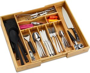 Organizer per <span class=keywords><strong>cassetti</strong></span> in bambù espandibile - Product Image 6