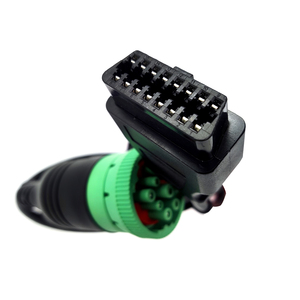 9针J1939型2插头至车载诊断2插座电缆全球定位系统跟踪器重型卡车电缆 - Product Image 2