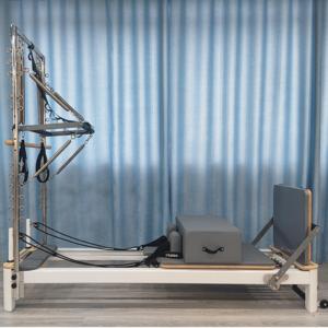 Máquina de Pilates <span class=keywords><strong>Reformer</strong></span> de Aluminio de Uso Comercial para Estudio, <span class=keywords><strong>Reformer</strong></span> de Pilates de Madera con Torre para Entrenamiento - Product Image 2