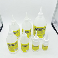 Colle à l'alcool liquide en silicone super artisanale à bas prix, colle adhésive pour verre UV 100 ml, colle à l'alcool