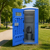 Toilettes mobiles portables en HDPE avec réservoir d'eau pour le camping, la construction et les événements