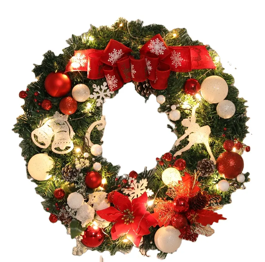 Christmas Decoration wreath New Artificial Christmas wreath Holiday Ornament adornos navidenos
