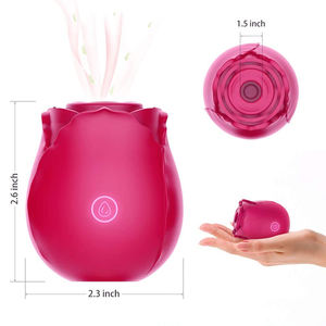 Vibratore a Risucchio a Forma di Rosa AIERSHA, Giocattolo Sessuale per Adulti, Succhione per Donne, Vibratore a Rosa per Capezzoli e Clitoride - Product Image 4