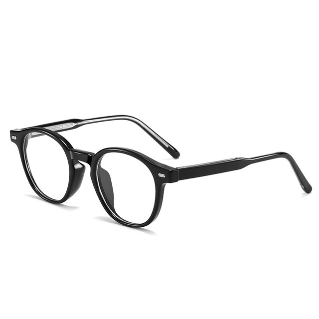 Vintage Eyewear Round Eyeglasses Frames for Women Luxury Men 2025 Anti Blue Light Eyewear Tr90 Eyeglass Frames