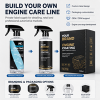 Spray para el Cuidado del Compartimento del Motor, 500 ml, Revestimiento para el Compartimento del Motor, para el Cuidado y Detallado de Superficies de Plástico y Goma