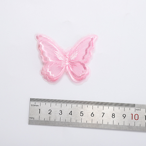 Motivos de Mariposa de 5 cm, Parches de Encaje 3D para Coser en Vestidos de Novia, Parches de Organza de Lujo para Vestidos de Novia - Product Image 4