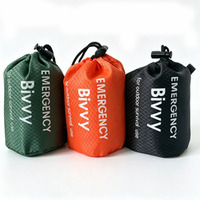 Sac de couchage bivouac portable et imperméable, 3 saisons, pour le froid, le camping en plein air, les situations d'urgence en voiture, la randonnée, unisexe, en polyester