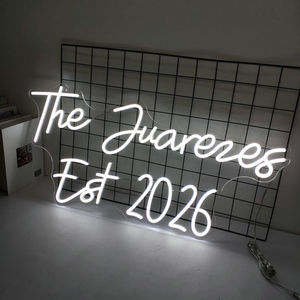 لافتة نيون LED مخصصة للمقاهي بشعار السيد والسيدة لتزيين حفلات الزفاف والمنازل والحانات والمحلات التجارية - Product Image 2