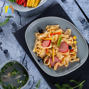 Nouilles d'adhésion à la sauce épaisse Shirataki Keto Friendly Forme de tagliatelle de <span class=keywords><strong>konjac</strong></span> végétalienne instantanée sans gluten avec saveur d'avoine - Product Image 1