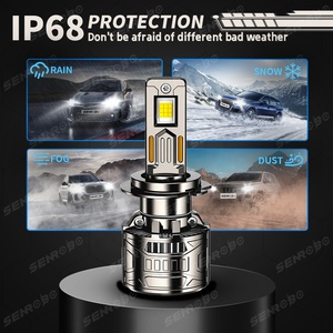 SENROBO Y16-Brown Druckguss 190W Hochleistungs-Auto-LED-Scheinwerfer H4 H11 9005 9006 Aluminium legierung 9012 H7 H1 LED-Leuchten für Auto - Product Image 5