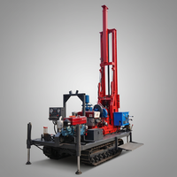 Foreuse rotative de 200 mètres de profondeur maximale avec moteur diesel, boîte de vitesses et moteur pour puits d'eau et fabrication flexible