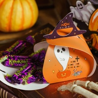 Boîtes à bonbons d'Halloween en carton, mini-boîtes à biscuits pour la pâtisserie, décorations de fête, emballages cadeaux, boîtes vides