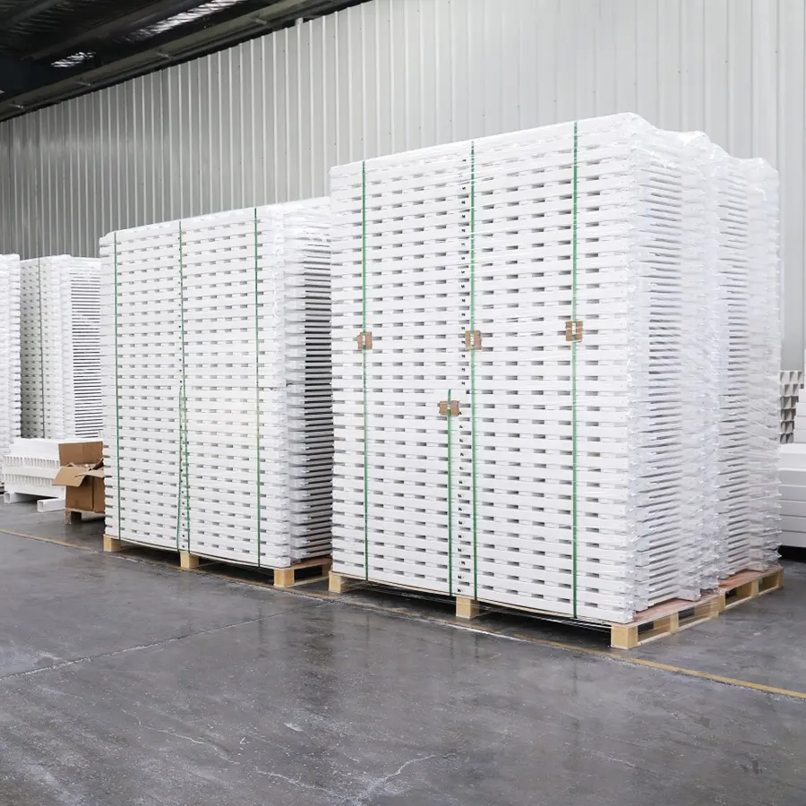 Kunden spezifische temporäre/tragbare/bewegliche Zaun fabrik aus Kunststoff/Vinyl/PVC, PVC-Gitter platten