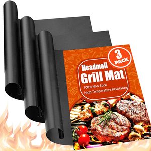 Outside <b>BBQ</b> <b>Disposable</b> Grill Mats PTFE Fiberglass Non-Stick Heat Resistant Customizable Sizes Tabletop Use - Product Image 2
