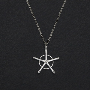 Collar con Colgante de Metal de Alta Calidad al por Mayor, <span class=keywords><strong>Bleach</strong></span> Uryu <span class=keywords><strong>Ishida</strong></span> Quincy, para Fanáticos del Anime - Product Image 2