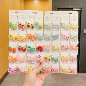 Vendita calda New Cute Princess Flower Fruit Animal Little Girl elastici per <span class=keywords><strong>capelli</strong></span> in gomma - Product Image 1