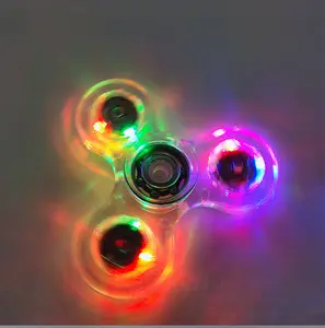 Spinner manual para brinquedos, de alta qualidade, luz led, brinquedos inteligentes, spinner, para alívio do estresse, com luzes led, confiável, girador de dedo, brinquedos para alívio do estresse