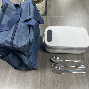 Boîte à lunch électrique USB 1L, récipient alimentaire chauffant sans fil portable pour l'extérieur - Product Image 4