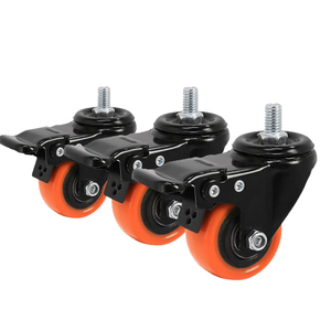 Günstige Möbelrollen mit Bremsen: 1,5 Zoll, 2 Zoll, 2,5 Zoll Dekorative Ersatz-Schraubrollen vom Hersteller - Product Image 1