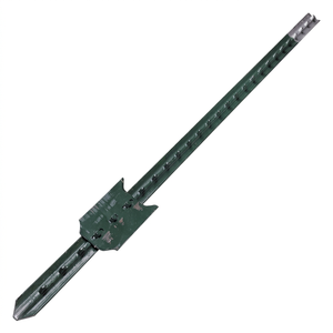 Estaca de Acero Galvanizado de Alta Calidad de 6 pies para Plantas, Soporte Metálico para Jardín, Diseño Simple, Recubrimiento Verde, Uso Agrícola - Product Image 1