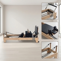 Machine de Pilates Reformer en Bois de Chêne, Portable et Réglable, pour Studio, Prix de Gros
