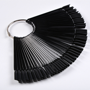 50pcs Slight Transparent Fan Nail Color Chart <b>Gel</b> Polish Display Swatch Card Set - Product Image 5