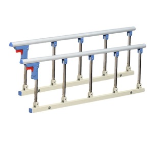 Ji Sheng Stainless Steel <b>Bed</b> Guardrail PH-HL01 Manual Folding For Elderly Hospital <b>Bed</b> Accessories - Product Image 1