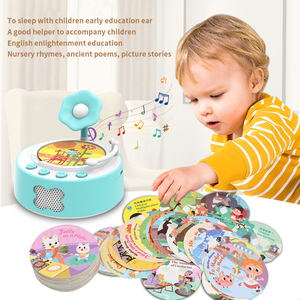 Jouet d'histoires sans écran, lecteur audio Montessori pour l'heure du coucher avec apprentissage des langues et bruit blanc, en plastique, pour les enfants de 2 à 4 ans - Product Image 6