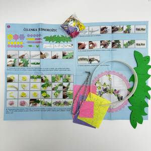 Bandeaux floraux mignons pour Halloween, <span class=keywords><strong>licorne</strong></span> scintillante en EVA, pour costumes cosplay et décorations de fête de princesse, DIY pour filles - Product Image 2