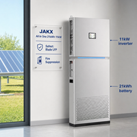 Système d'alimentation hors réseau JAKX, énergie solaire domestique avec batterie de secours 21 kWh, générateur 11 kW compatible, station d'alimentation pour balcon avec stockage CE
