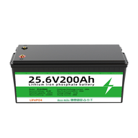 بطارية ليثيوم فوسفات الحديد Sunkit SK-200A بجهد 24 فولت و25.6 فولت وسعة 100 أمبير و200 أمبير و250 أمبير، دورة عميقة، أكثر من 4000 دورة لنظام الطاقة الشمسية وتخزين الطاقة