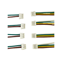 Kabel Pitch Kustom 1.0mm-2.54mm Konektor 2/3/4/5/6 Pin Steker Betina Nylon JST SH ZH PH XH untuk Kabel Listrik Wiring Harness