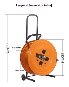 Chất lượng cao xách tay đa ổ cắm cáp Reel phổ loại với rò rỉ chuyển đổi tự động - Product Image 2