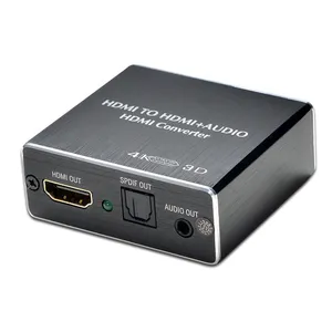 Extracteur Audio HD prise en charge maximale résolution 4K HD + SPDIF + 3.5mm sortie stéréo AUX compatibilité Stable faible consommation d'énergie