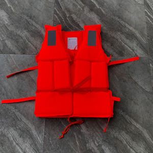 Gilet de sauvetage JF-028 50N en mousse flottante, tailles adulte et enfant, couleur rouge, pour rafting et pêche - Product Image 1