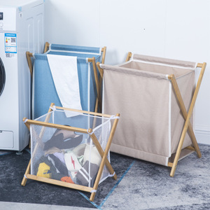 Collapsible Laundry <b>Basket</b> Oxford Fabric Foldable Rectangle Standing Type Clothing Organizer <b>Large</b> Capacity Storage Bucket - Product Image 4