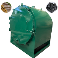 Gran oferta, horno de coalificación tipo carbón móvil, máquina móvil para hacer carbón, máquina móvil de carbonización de carbón