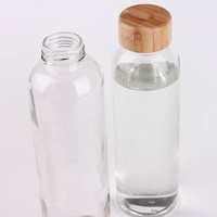 Couvercle à vis en bambou de 50 mm, anti-enfants, pour bouteilles d'eau, bougies/bocaux et pots cosmétiques