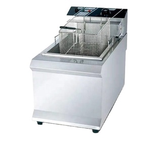 Commercial Single Cylinder Electric Fryer Stainless Steel Large Capacity Desktop French Fry Machine Deep Fryer - Product Image 1