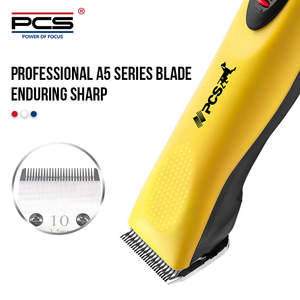 5F 10 #   30 #   Ensemble de tondeuses pour chiens professionnelles A5 en acier inoxydable, lames en plastique, rechargeable, sans fil, portable, faible bruit, sûr - Product Image 5