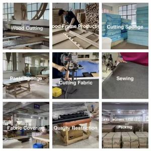 Set di camere da letto Queen <span class=keywords><strong>Size</strong></span> con Design semplice letto matrimoniale a doghe letto in legno per camere da letto - Product Image 6