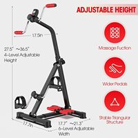 Mini Bicicleta de Ejercicio, Pedalador para Personas Mayores, Rehabilitación de Brazos y Piernas, Recuperación de Accidentes Cerebrovasculares, Equipo de Gimnasio Portátil para el Hogar
