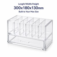 Boîte de rangement pour parfums en acrylique Calic, transparente, avec 12 compartiments et tiroir, pour boutique de parfums, taille personnalisée, OEM, vente en gros