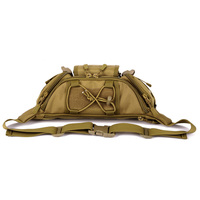 Sac banane tactique unisexe en nylon 600D camouflage, design novateur, pour activités de plein air, cyclisme, alpinisme, système Molle, imperméable