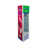 Congélateur vertical pour crème glacée MEISDA SD105 105L, style à température unique avec porte en verre pour supermarchés et restaurants
