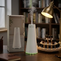 Diffuseur d'huiles essentielles sans eau, contrôlé par application, avec veilleuse intelligente à 3 couleurs et diffuseur d'arômes pour la maison, best-seller