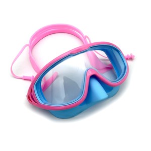 Lunettes de natation HD à monture large pour enfants, lunettes de plongée étanches <span class=keywords><strong>anti</strong></span>-buée en silicone avec <span class=keywords><strong>bouchons</strong></span> <span class=keywords><strong>d</strong></span>'oreille intégrés et protection nasale <span class=keywords><strong>anti</strong></span>-<span class=keywords><strong>eau</strong></span> - Product Image 3