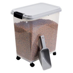30리터 밀폐형 고양이 개 사료 보관 용기 (스쿱 및 바퀴 포함) H519 - Product Image 6