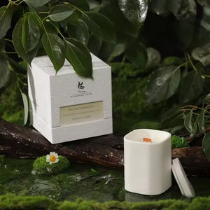 Vente en gros et personnalisation de bougies parfumées en cire de soja de haute qualité, bougies parfumées en céramique de luxe pour la décoration de la maison - Product Image 4